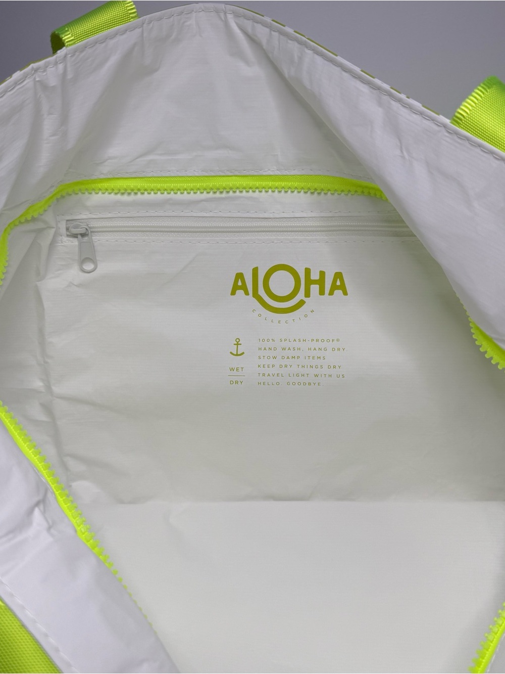 Aloha by Lime Green Printed Tote Bag - Picture 6 of 7